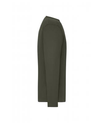 Heren Men's Workwear-Long-Sleeved-T   OCS Blended Olijf 10526