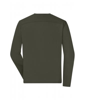 Heren Men's Workwear-Long-Sleeved-T   OCS Blended Olijf 10526