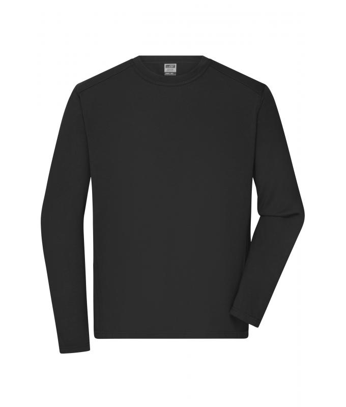 Men Men's Workwear-Long-Sleeved-T OCS Blended Black 10526