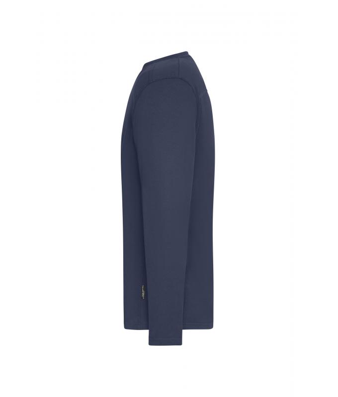 Men Men's Workwear-Long-Sleeved-T OCS Blended Navy 10526