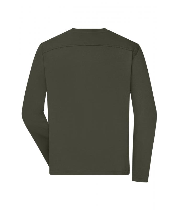Herren Men's Workwear-Long-Sleeved-T OCS Blended Olive 10526