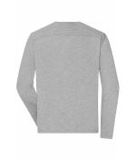 Men Men's Workwear-Long-Sleeved-T OCS Blended Grey-heather 10526