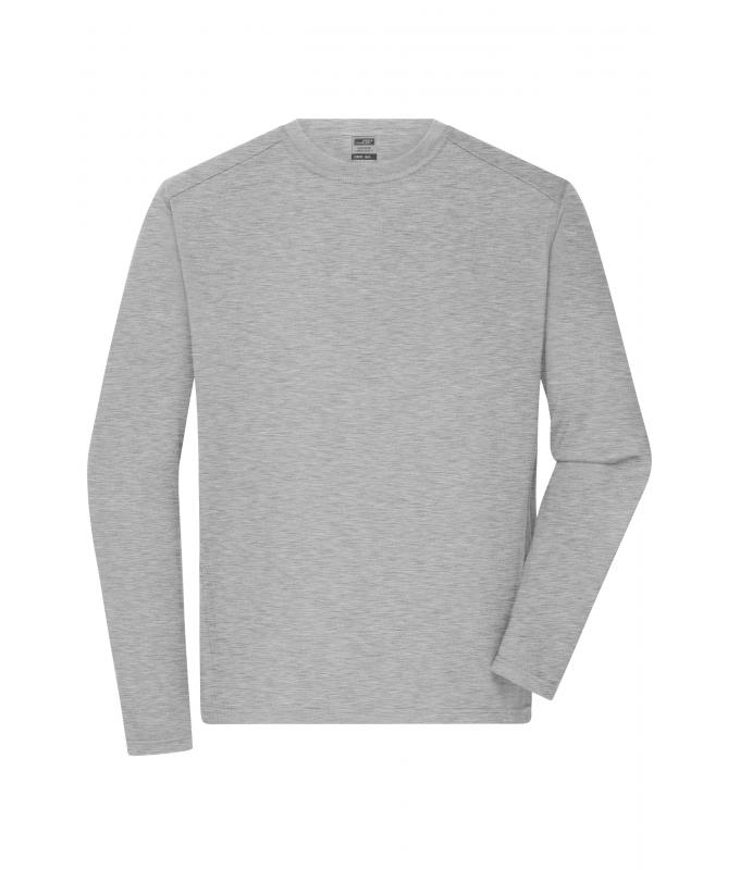 Heren Men's Workwear-Long-Sleeved-T OCS Blended Heather-grijs 10526