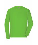 Men Men's Workwear-Long-Sleeved-T OCS Blended Lime-green 10526