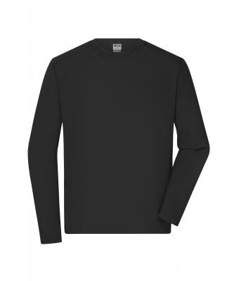 Men Men's Workwear-Longsleeve-T Black 10526
