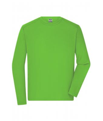 Men Men's Workwear-Longsleeve-T Lime-green 10526