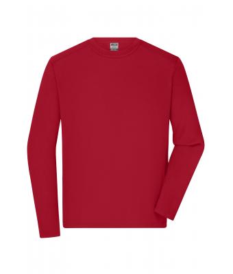 Men Men's Workwear-Longsleeve-T Red 10526
