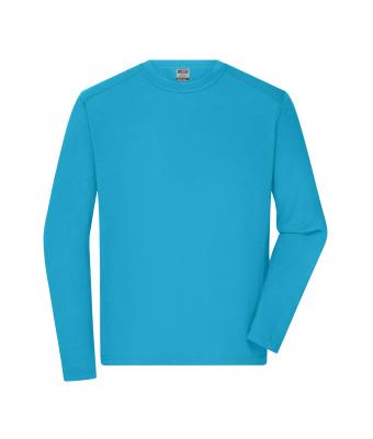 Homme T-shirt de travail manches longues homme Turquoise 10526