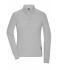 Dames Ladies' Workwear-Long-Sleeved Polo   OCS Blended Heather-grijs 10527