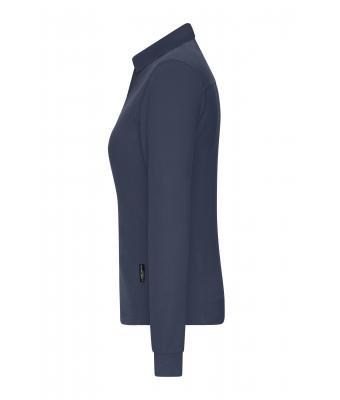 Dames Ladies' Workwear-Long-Sleeved Polo   OCS Blended Navy 10527