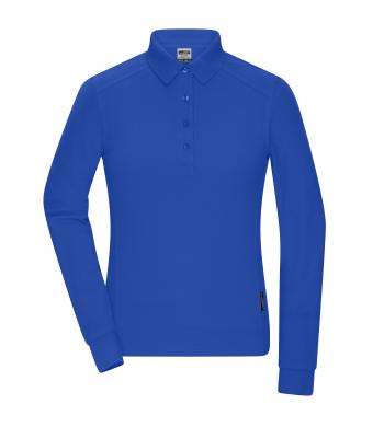 Dames Ladies' Workwear-Long-Sleeved Polo   OCS Blended Royal 10527