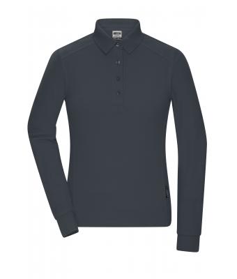 Dames Ladies' Workwear-Long-Sleeved Polo   OCS Blended Carbon 10527