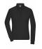 Dames Ladies' Workwear-Long-Sleeved Polo   OCS Blended Zwart 10527