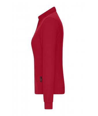 Dames Ladies' Workwear-Long-Sleeved Polo   OCS Blended Rood 10527