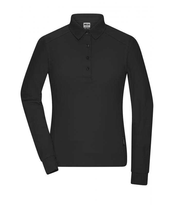 Ladies Ladies' Workwear-Long-Sleeved Polo OCS Blended Black 10527