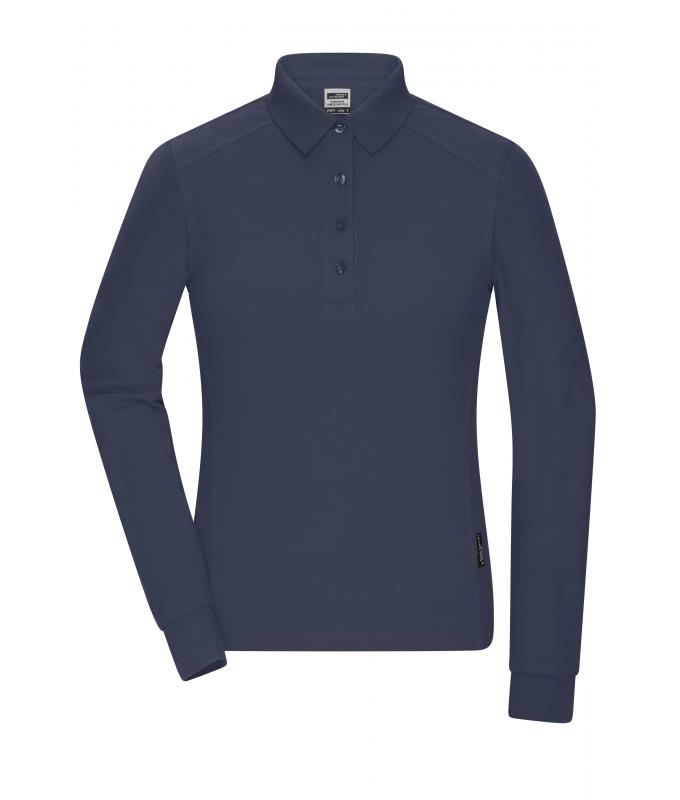 Damen Ladies' Workwear-Long-Sleeved Polo OCS Blended Navy 10527