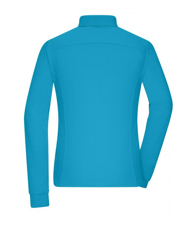 Damen Ladies' Workwear-Long-Sleeved Polo OCS Blended Turquoise 10527