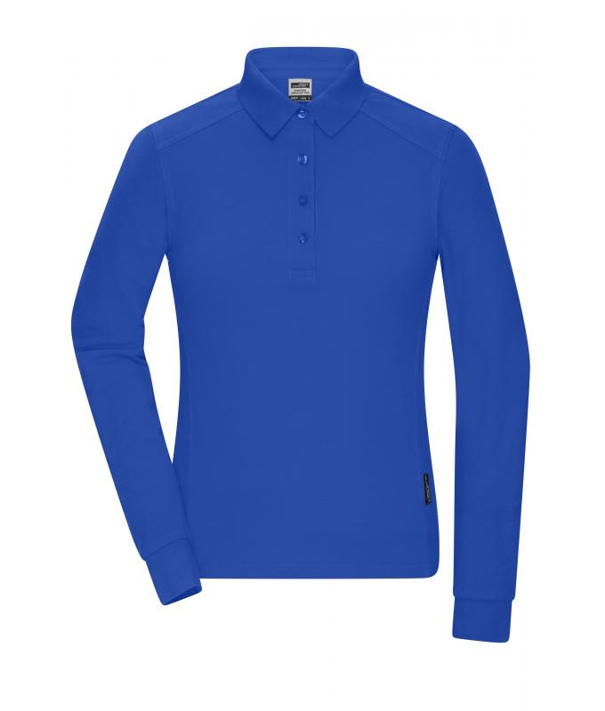 Dames Ladies' Workwear-Long-Sleeved Polo OCS Blended Royal 10527