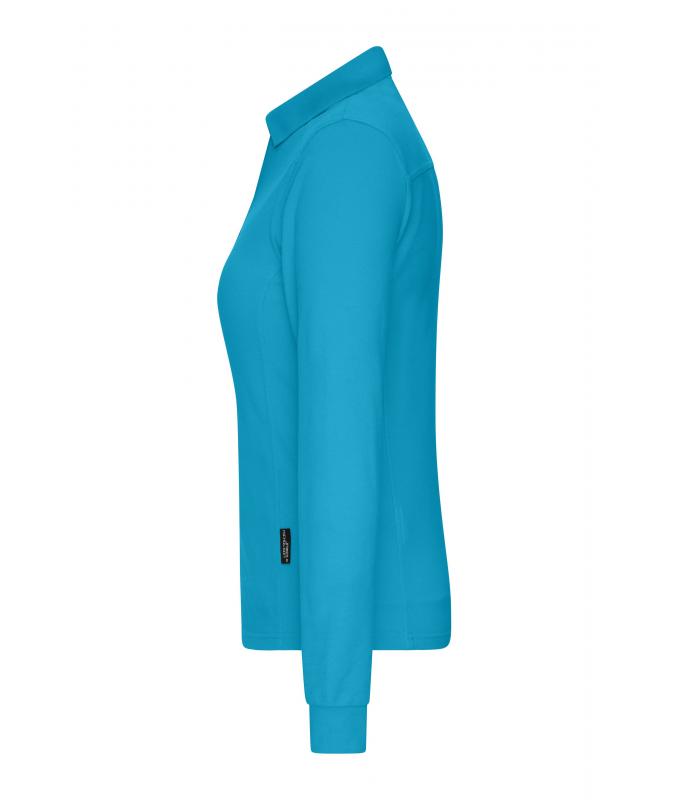 Ladies Ladies' Workwear-Long-Sleeved Polo OCS Blended Turquoise 10527
