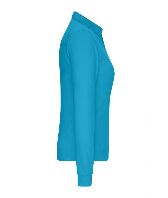 Ladies Ladies' Workwear-Long-Sleeved Polo OCS Blended Turquoise 10527