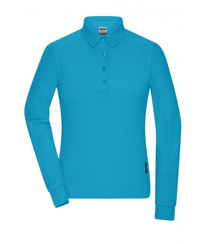 Ladies Ladies' Workwear-Long-Sleeved Polo OCS Blended Turquoise 10527