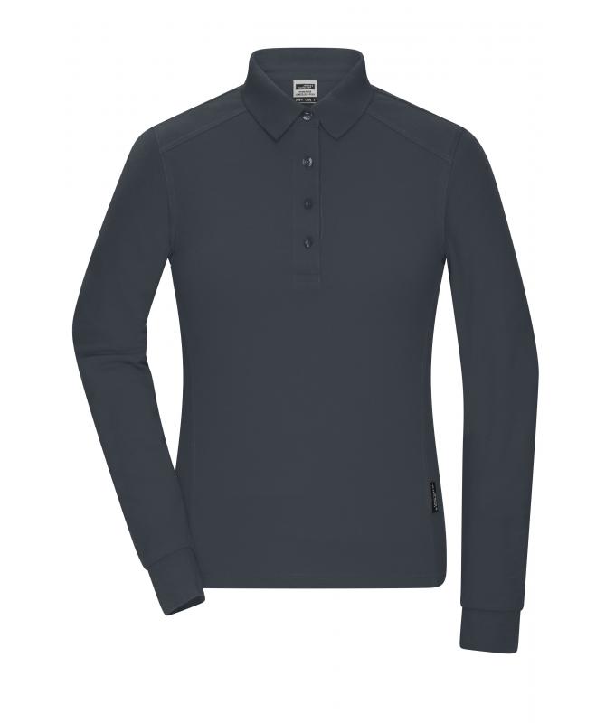 Damen Ladies' Workwear-Long-Sleeved Polo OCS Blended Carbon 10527