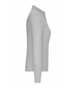 Damen Ladies' Workwear-Long-Sleeved Polo OCS Blended Grey-heather 10527