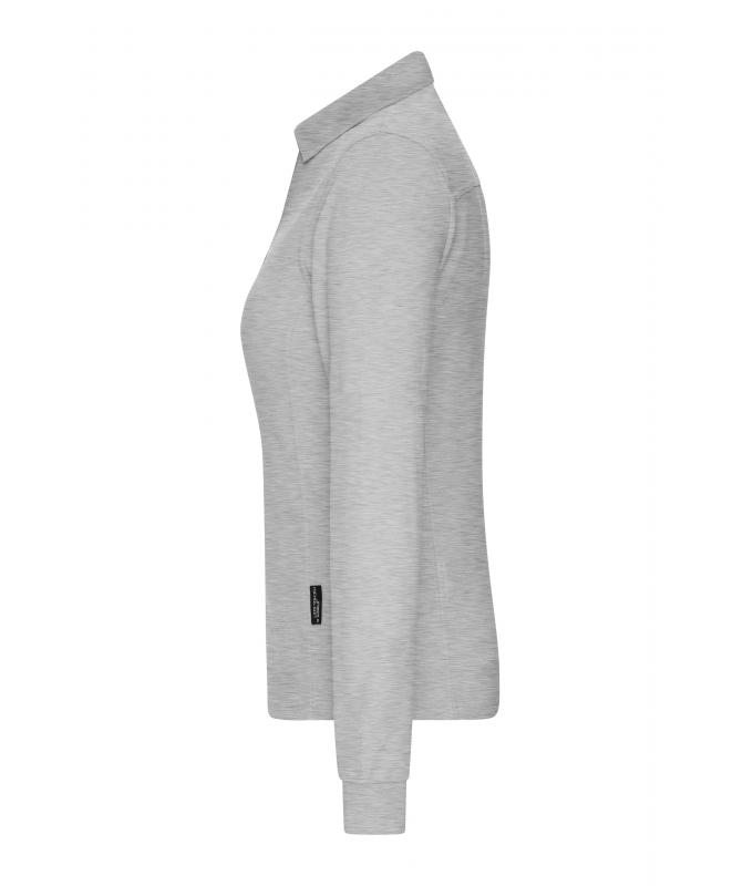 Ladies Ladies' Workwear-Long-Sleeved Polo OCS Blended Grey-heather 10527