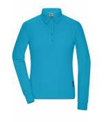 Ladies Ladies' Workwear-Long-Sleeved Polo OCS Blended Turquoise 10527