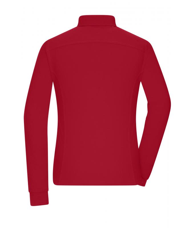Dames Ladies' Workwear-Long-Sleeved Polo OCS Blended Rood 10527