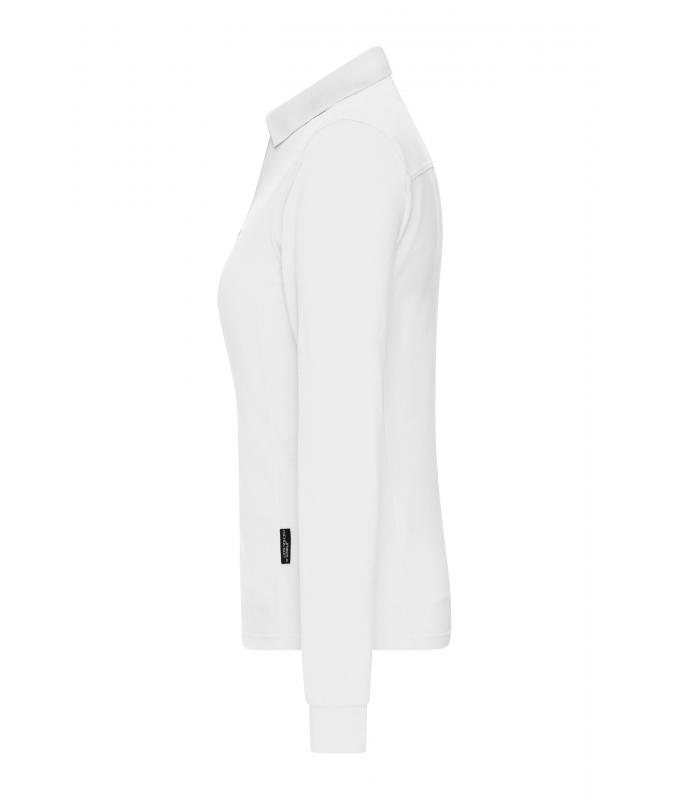 Damen Ladies' Workwear-Long-Sleeved Polo OCS Blended White 10527