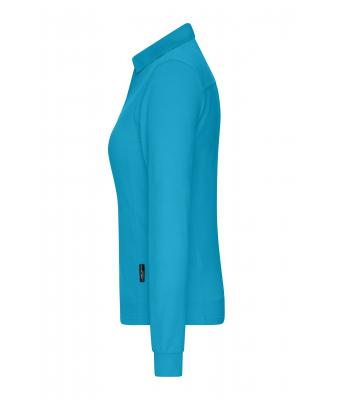Femme Polo de travail manches longues femme   OCS Blended Turquoise 10527