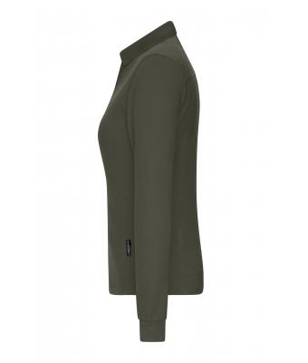 Femme Polo de travail manches longues femme   OCS Blended Olive 10527