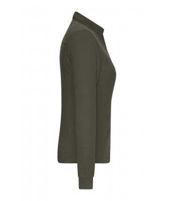 Femme Polo de travail manches longues femme   OCS Blended Olive 10527