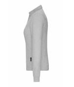 Femme Polo de travail manches longues femme OCS Blended Gris-chiné 10527
