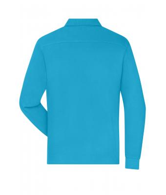 Heren Men's Workwear-Long-Sleeved Polo   OCS Blended Turquoise 10528