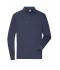Men Men's Workwear-Long-Sleeved Polo   OCS Blended Navy 10528