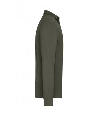 Men Men's Workwear-Long-Sleeved Polo   OCS Blended Olive 10528