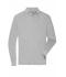 Men Men's Workwear-Long-Sleeved Polo   OCS Blended Grey-heather 10528
