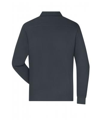 Heren Men's Workwear-Long-Sleeved Polo   OCS Blended Carbon 10528