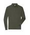 Men Men's Workwear-Long-Sleeved Polo   OCS Blended Olive 10528