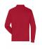 Men Men's Workwear-Long-Sleeved Polo   OCS Blended Red 10528