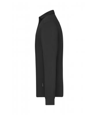 Herren Men's Workwear-Long-Sleeved Polo   OCS Blended Black 10528