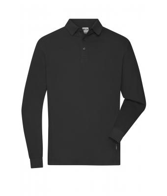 Herren Men's Workwear-Long-Sleeved Polo   OCS Blended Black 10528