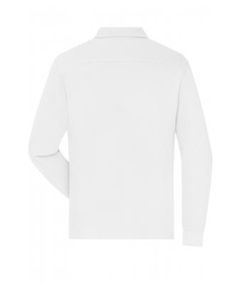 Herren Men's Workwear-Long-Sleeved Polo   OCS Blended White 10528