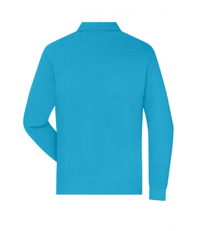 Herren Men's Workwear-Long-Sleeved Polo OCS Blended Turquoise 10528