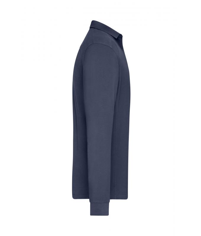 Men Men's Workwear-Long-Sleeved Polo OCS Blended Navy 10528