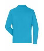 Men Men's Workwear-Long-Sleeved Polo OCS Blended Turquoise 10528