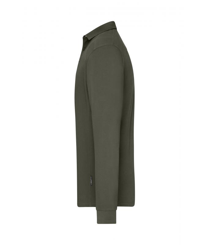 Men Men's Workwear-Long-Sleeved Polo OCS Blended Olive 10528