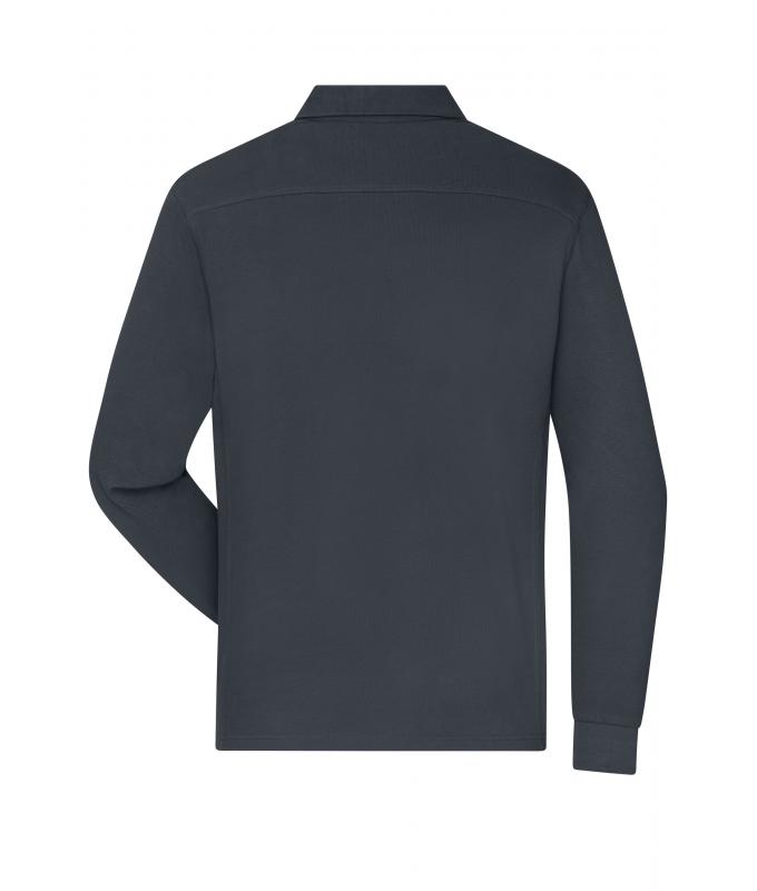 Men Men's Workwear-Long-Sleeved Polo OCS Blended Carbon 10528